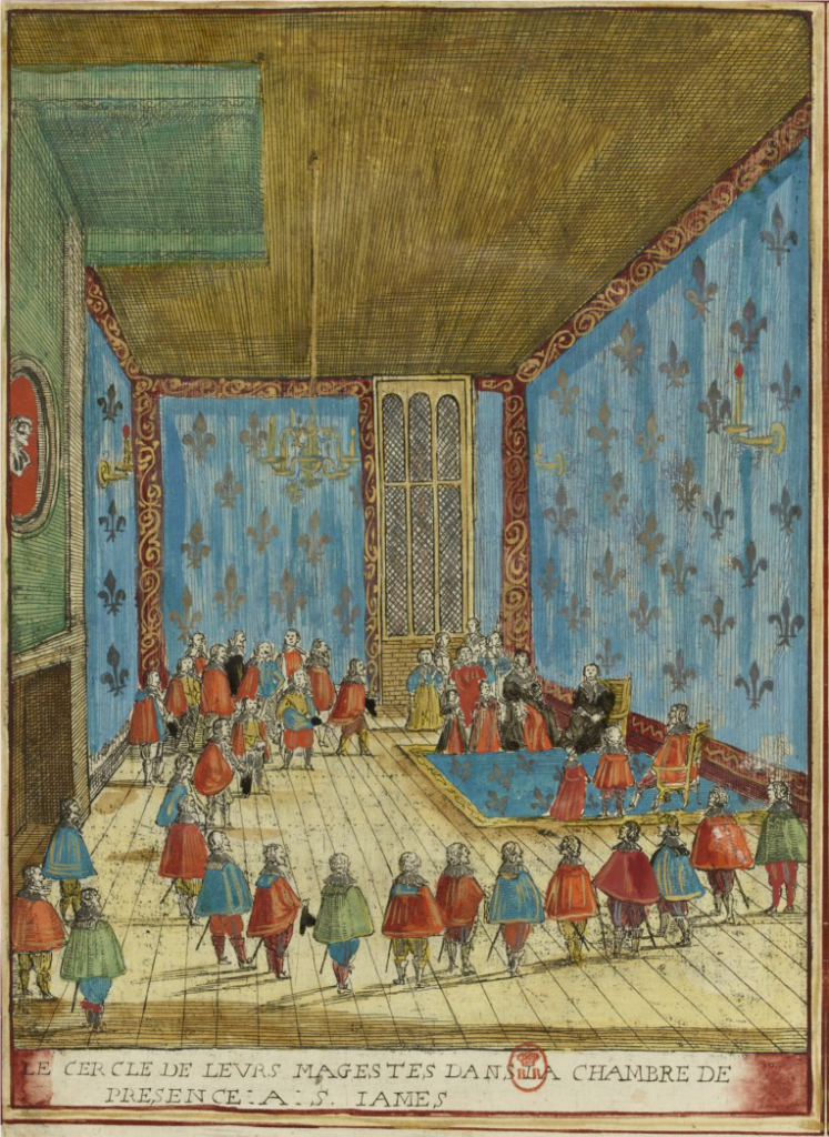 Audienz von Maria de' Medici ihrer Presence Chamber in London